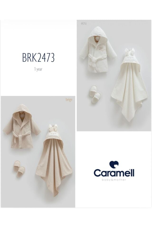 CARAMELL HAVLU BORNOZ SETİ