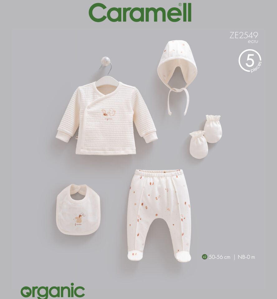 Tiny Baby  5 Parça Hastane Çıkışı Set ERKEK BEBEK