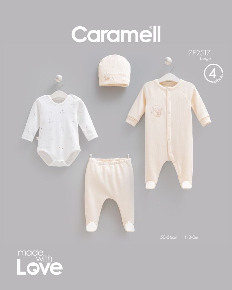 Teddy Bear Tulumlu 4'lü Set