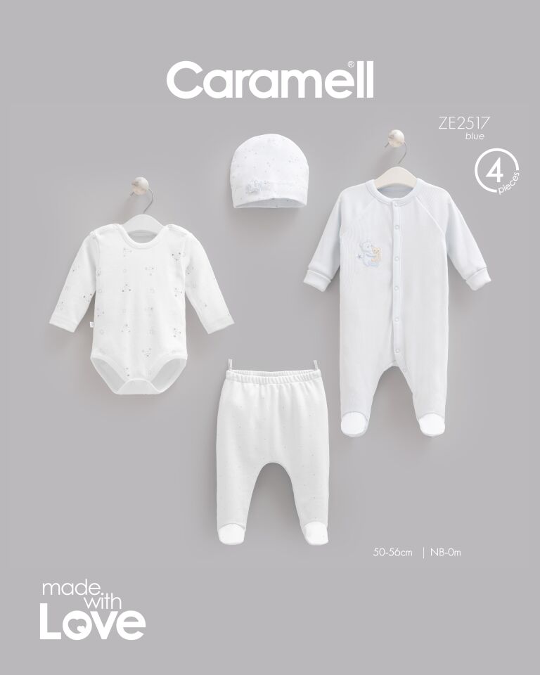 Teddy Bear Tulumlu 4'lü Set