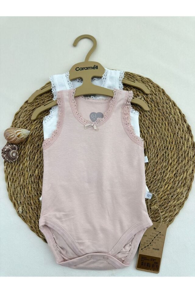 Dantel Detay Çıtçıtlı Badi 2'li Set BK2725