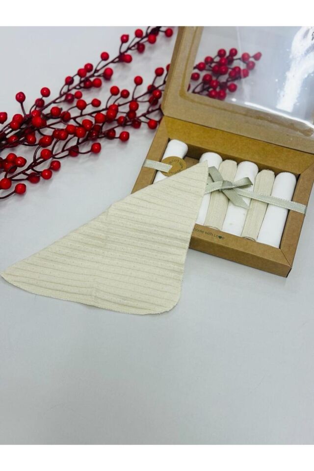 7'li Pamuk Desenli Penye Bebek Ağız Mendili