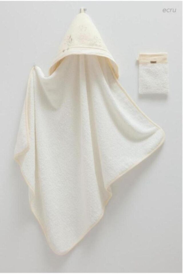 Soft Style Girl Bebek Havlu Ve Kese Takımı Ekru BSK2107