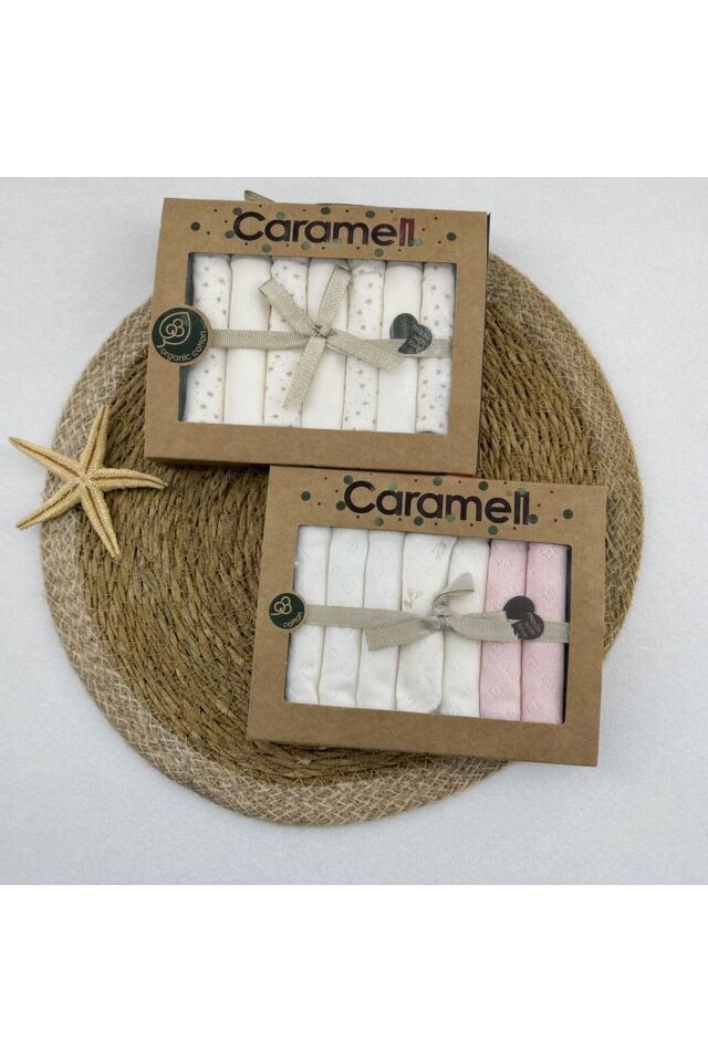 Desenli Penye Bebek Ağız Mendili 7'li (2 Paket)